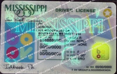 Medium Size America Mississippi-New - High Quality Scannable ID