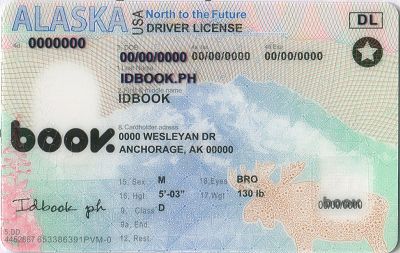 Medium Size America Alaska - High Quality Scannable ID