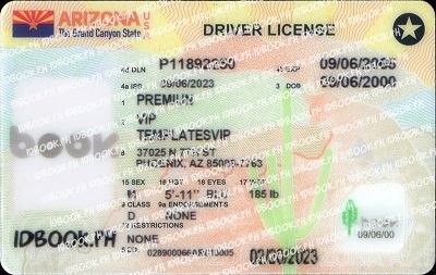 Medium Size America Arizona - High Quality Scannable ID