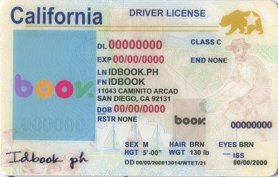 Medium Size America California - High Quality Scannable ID