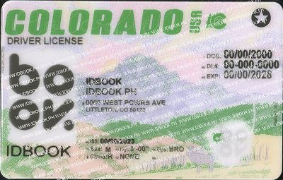 Medium Size America Colorado-new - High Quality Scannable ID