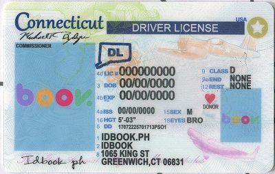 Medium Size America Connecticut - High Quality Scannable ID