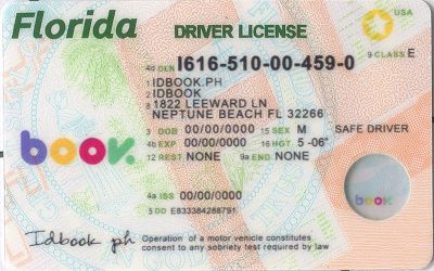 Medium Size America Florida - High Quality Scannable ID