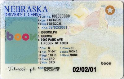 Medium Size America Nebraska - High Quality Scannable ID