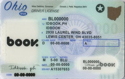 Medium Size America Ohio - High Quality Scannable ID