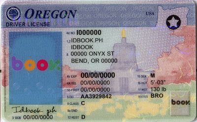 Medium Size America Oregon - High Quality Scannable ID