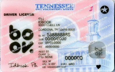 Medium Size America Tennessee - High Quality Scannable ID