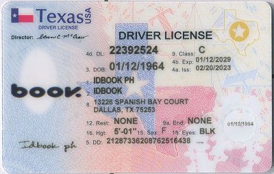 Medium Size America Texas - High Quality Scannable ID