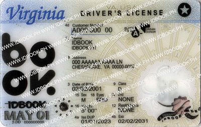 Medium Size America Virginia - High Quality Scannable ID
