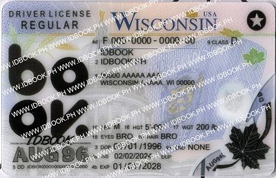 Medium Size America Wisconsin - High Quality Scannable ID