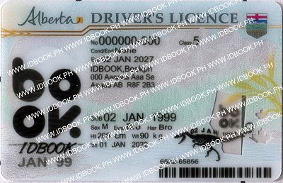 Medium Size Canada Alberta - High Quality Scannable ID